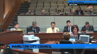 Hamilton City Council for May 27 2015 [upl. by Nodarse]