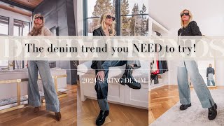 7 Ways To Style 2024’s HOTTEST Denim Trend Transition Your Denim From Winter to Spring [upl. by Verene]