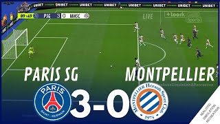 PSG 30 MONTPELLIER  Ligue 1 2324 • Simulation et loisirs de jeux vidéo [upl. by Enyahs]