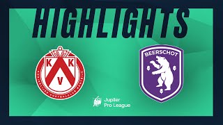 KV Kortrijk  K Beerschot VA hoogtepunten [upl. by Ydnec521]