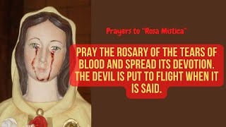 Pray the Rosary of the Tears of Blood  Prayers to “Rosa Mistica” [upl. by Enotna27]