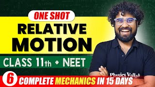 RELATIVE MOTION  Complete Chapter in One Video  ConceptsPYQs  Class 11th NEET [upl. by Jesse592]