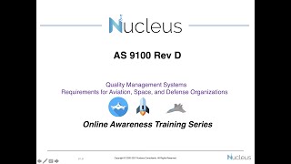 Understanding the AS 9100 Rev D Transition [upl. by Mori99]