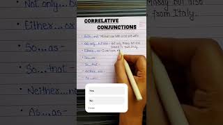 Correlative Conjunctions HarishKumarM5english fillintheblanks vocabulary [upl. by Lamoureux294]