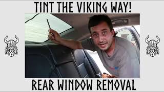 Remove old window tint on a back window start to finish [upl. by Nivlad509]