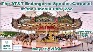 The ATampT Endangered Species Carousel at the Lincoln Park Zoo  May 15 2024 [upl. by Ahsinnor]