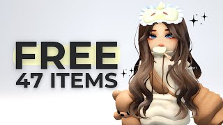 HURRY GET 47 FREE ROBLOX ITEMS 🤩🥰 BEFORE THEYRE OFFSALE  2023 [upl. by Wixted]