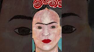 Frida Kahlo fridakahlo arte painting art mexicanpainter portraitpainting handpaintedart rose [upl. by Oigolue]