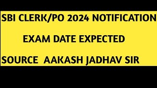 Sbi junior associate PO 2024 expected exam date [upl. by Laro]