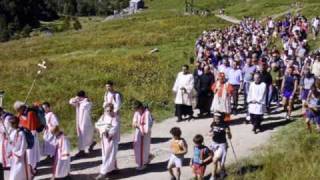 Festa della Madonna della Neve in val Biandino con il cardinale Tettamanzi 5 agosto 2008 [upl. by Ansela]