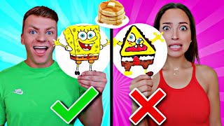 PANCAKE ART CHALLENGE Learn How To Make Among Us Spongebob amp Spiderman DIY Pancake [upl. by Wenz]