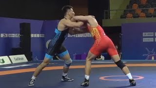 Freestyle Wrestling China  74kg [upl. by Secundas]