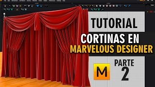 Tutorial cortinas en Marvelous Designer  Parte 2 [upl. by Alicia793]