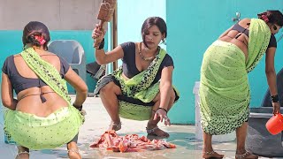 washing clothes vlog saree Model Pinki Tiwari [upl. by Eelrac775]