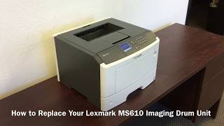 How to Replace Your Lexmark MS610 Imaging Drum Unit [upl. by Ilario]