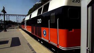 MetroNorth Railroad HD GE P32ACDM 230 Shoves Train 876 Out of Poughkeepsie 71814 [upl. by Allen]