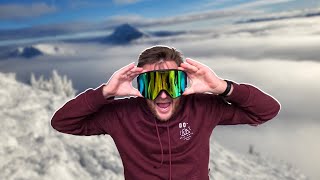 UNBOXING Top Ski Goggles Gold REVO review [upl. by Elroy]