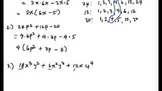 FC02 Factoring Polynomials with Common Monomial Factor [upl. by Wesle]