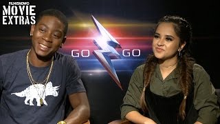 Power Rangers 2017 Becky G amp RJ Cyler talk about their experience making the movie [upl. by Niuqauj575]