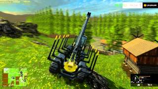 farming simulator 2015 The forestry map setup [upl. by Derna]