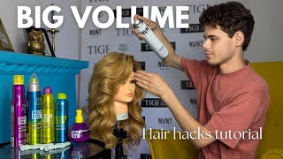 Big Volume  Hair Hacks Tutorial [upl. by Assereht]