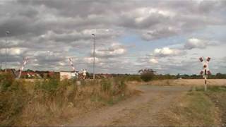 Bahnübergang quotAlte Blankenburger Heerstraßequot in Halberstadt [upl. by Lorette]