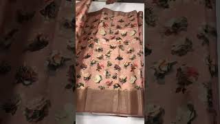 New arrivals Normal Price  1200  Shipping softy silk floral digital print with rich weaving [upl. by Brathwaite]