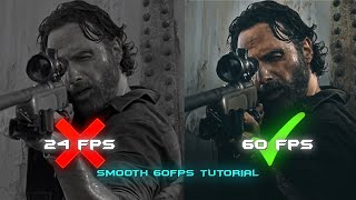 smooth 60fps tutorial  after effects [upl. by Lyreb]