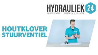 Hoe werkt een houtklover stuurventiel  Kloofmachine onderdelen  Hydrauliek24 [upl. by Lohcin866]