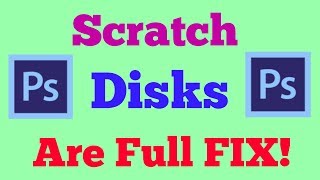 Photoshop📷 CS6  How To Fix Scratch Disk Easy Solution [upl. by Atile]