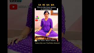 Sa ri ga ma pa Lyrics  Carnatic music  shorts kannada tamil classicalmusic [upl. by Shanta]