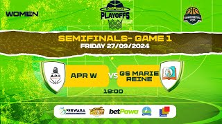 betPawaPlayoffs 2024 WOMEN  SEMI FINALS GAME 1  APR W BBC vs GS MARIE REINE [upl. by Shabbir]