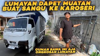 TRUK SEBELUM DIBAWA KE KAROSERI SEKALIAN BAWA MUATAN TITIPAN [upl. by Fancie]