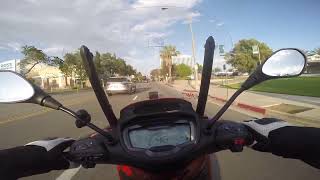 Riding my Piaggio BV 400 wearing GoPro Chest Mount [upl. by Sikram302]