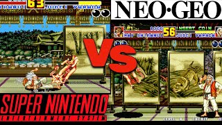 When the Super Nintendo Tried to Be the NEO GEO A Retro Game Comparison [upl. by Aniakudo]