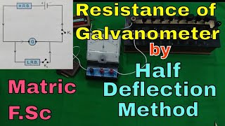 F Sc Physics 12 Practical 2 Finding the resistance of a Galvanometer by Half Deflection Method [upl. by Dorothee635]