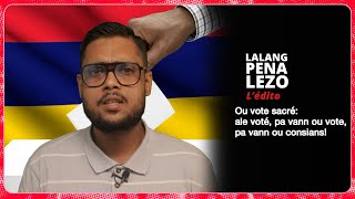 Ou vote sacré ale voté pa vann ou vote pa vann ou consians [upl. by Gilberte]