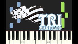 piano tutorial quotTRI MARTOLOD  LA TRIBU DE DANAquot avec partition gratuite pdf [upl. by Namdor933]