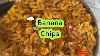 BANANA CHIPS  How to make banana chips AnnjheCC [upl. by Sontich605]