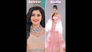 Balveer vs Aladin actress status 💥✨balveer aladdin ytshorts shorts newsong aladdincast [upl. by Yonit]