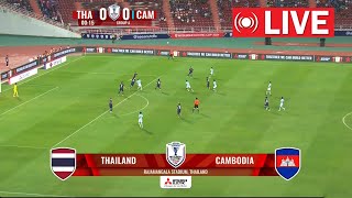 Thailand vs Cambodia LIVE  ASEAN Championship  LIVE Match Now [upl. by Melania]