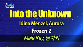 Idina Menzel Aurora  Into the Unknown Frozen 2 남자키 노래방 mr LaLaKaraoke [upl. by Asenav29]