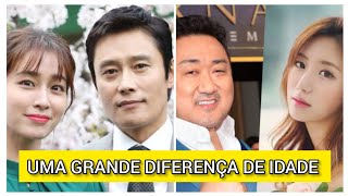 6 Casais Coreanos Famosos com a MAIOR Diferença de Idade [upl. by Harty685]