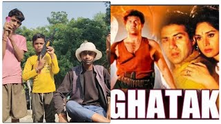 Ghatak movie Hindidubbed Sani Deol Amrish Puri dhamakedar action [upl. by Llekcm]