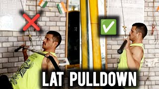 Lat Pulldown Mistakes❌ latpulldown mistakes workouttips gymworkout [upl. by Gifferd]