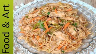 Chicken Chow Mein Recipe By Food amp Art [upl. by Mohkos]