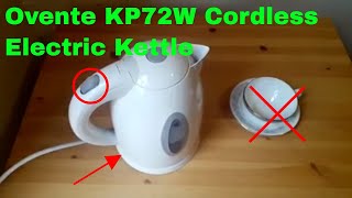 ✅ How To Use Ovente KP72W Cordless Electric Kettle Review [upl. by Bernhard]