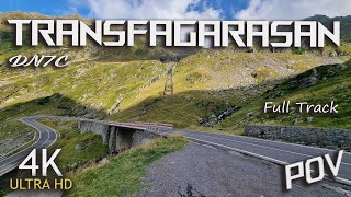 Trasa Transfogarska DN7C Rumunia Cała Trasa POV  Transfagarasan DN7C Romania Full Track 4K [upl. by Rufus]