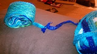 Crochet Around a Knot in Sashay Yarn [upl. by Dhruv]