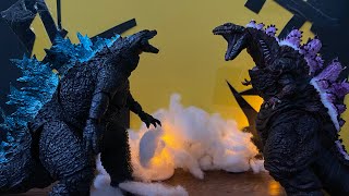 GODZILLA VS SHIN GODZILLA stop motion [upl. by Mori163]